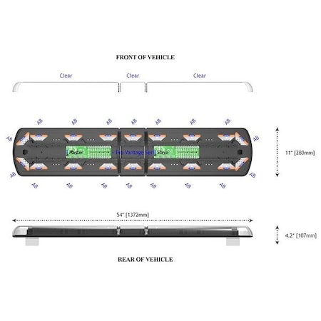 Code 3 LED Lightbar 12-70004-C