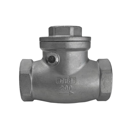 Discover 1-1/2 in. Stainless Steel Swing Check Valve 102650