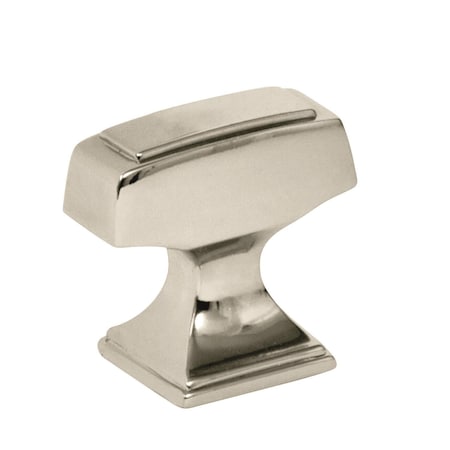 Amerock Mulholland 1-1/4 inch 32mm Length Polished Nickel Cabinet Knob 2000729