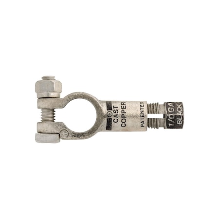 Auveco Compression Battery Cable Terminal Positive Black, 2PK 15607