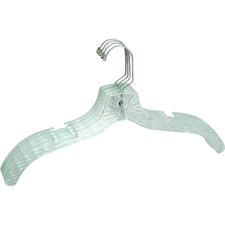 Merrick Machine Co Dress Hanger, Plastic, Clear C73410-D12