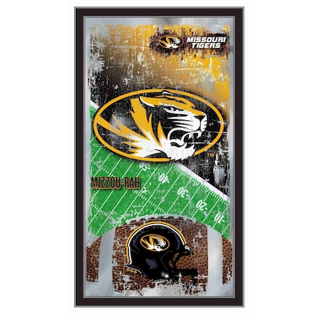 Holland Bar Stool Co Missouri 15" x 26" Football Mirror MFtblMizzou