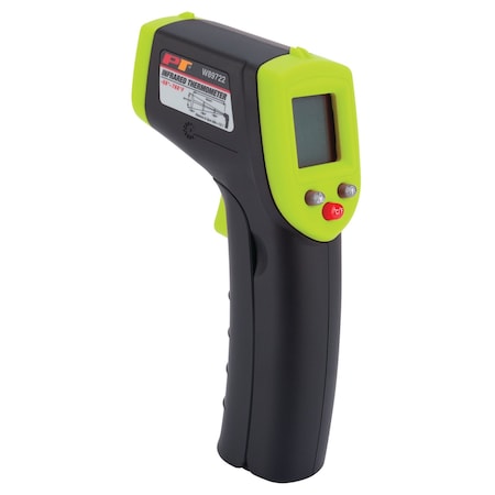 Performance Tool Infrared Thermometer, Non-Contact, Laser Pointer, 12:1 DSR, C/F W89722