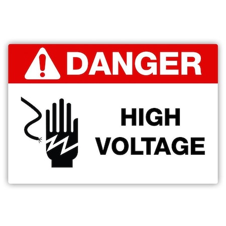 Creative Safety Supply Safety Label, 9 in Height, 6 in Width, Vinyl PL20029-69