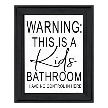 Homeroots Kids Bathroom Black Framed Print Bathroom Wall Art 530096