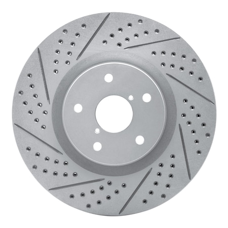 Dynamic Friction Co DFC Geoperformance Rotor - Drilled and Slotted 830-13016L