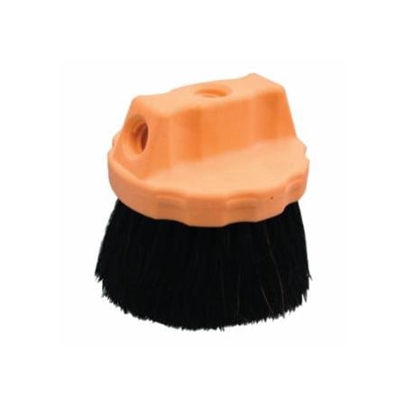 Magnolia Brush Round Window Brushes, Foam Plastic Block, 2 1/2 in Trim L, Horsehair; Plastic 455-1426-X