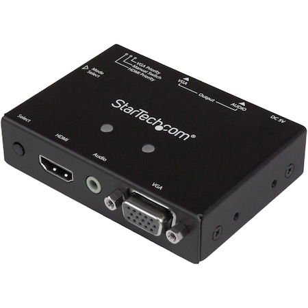 Startech.Com 2x1 VGA + HDMI to VGA Converter Switch w/ Priority Switching VS221HD2VGA