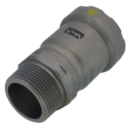 Viega MegaPressG adapter P 1.25 MPT 1.25 carbon steel zinc-nickel coating 25116