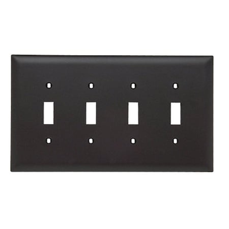 Legrand Wall Plate, Toggle, Brown, Nylon TPJ4