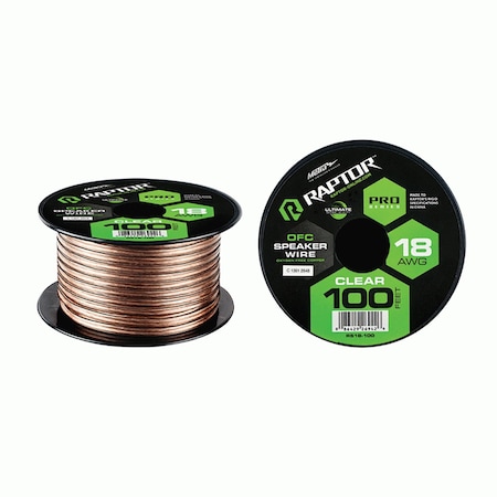 Raptor 100ft 18AWG Pro Series OFC Speaker Wire R5SW18-100