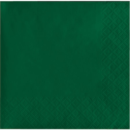 Touch Of Color Hunter Green Beverage Napkins, 5"x5", 1200PK 253124