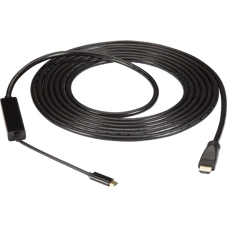 Black Box BLACK BOX USB-C Adapter Cable, USB-C To HDMI 2.0 Active Adapter, 4k60, Hdcp 2.2, Dp 1.2 A VA-USBC31-HDMI4K-016