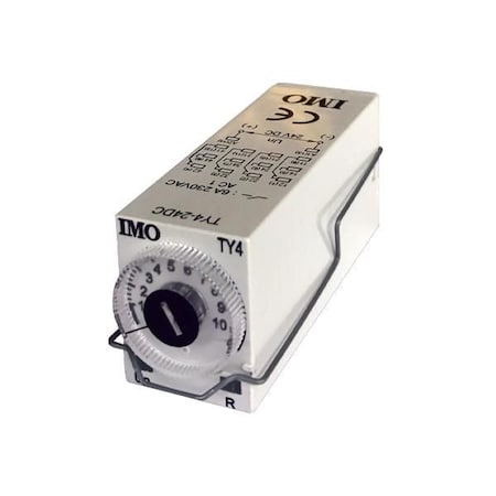 Imo Automation Timer Relay 12VDC coil, 4PCO 6A, 0.1s to 100h, TY4-12DC