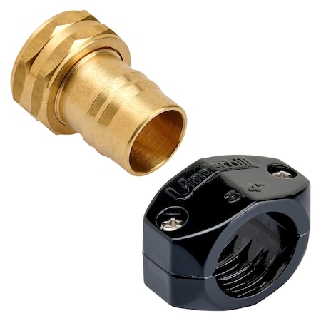 Underhill 3/4'' Hose Diameter Brass Female Mender w/ Clamp HR-75F