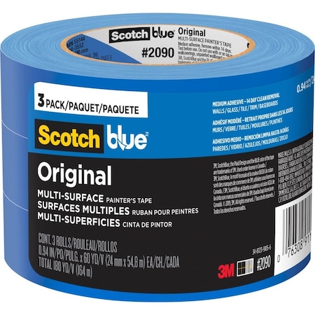 Scotch 0.94'' x 60 Yd. Original Painters Tape, 3 Roll 2090-24EC3