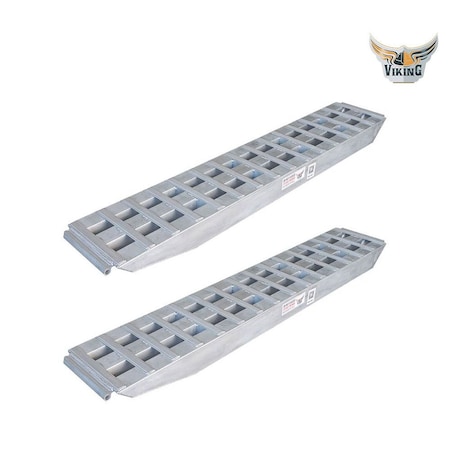 Mytee Products 18 inx96 in Viking Trailer Ramps for Flatbed Trailers Trailers 23,500 lbs/Axle RAMP-1896-R