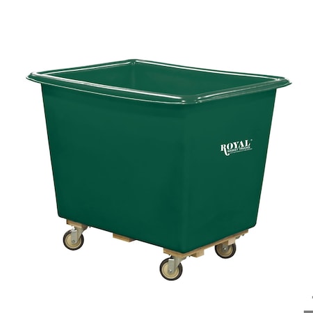 Royal Basket Trucks Cube Truck, Green, Polyurethane G10-GNX-PTA-4UNN