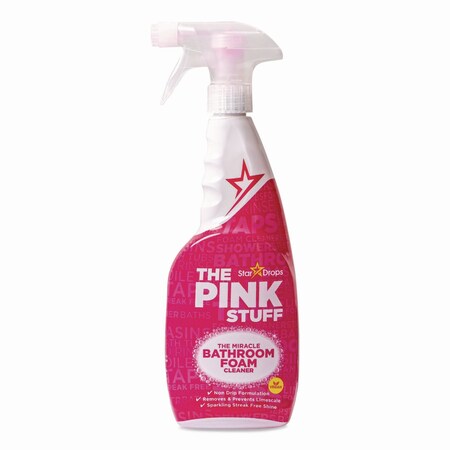 The Pink Stuff The Miracle Bathroom Foam Cleaner, Fruity Scent, 25.4 oz Trigger Spray Bottle 82383