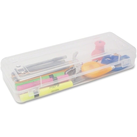 Advantus Art/Pencil Box, Stretch, Clear 67033