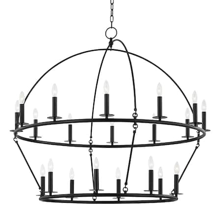 Hudson Valley Lighting Howell 20 Light Chandelier 47 In. Aged Iron 9549-AI