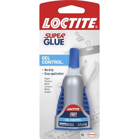 Loctite LOC Super Glue Gel Control NoDrip .14 oz. Clear 1364076