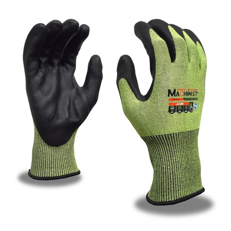 Machinist Glove, High Performance, Green, 15 Ga, PR 3744L
