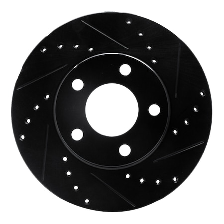 Dynamic Friction Co DFC Brake Rotor - Drilled and Slotted - Black 633-54033R