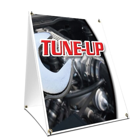 Signmission Tune-up, 24 Inch x 18 Inch A-frame Yard Sign, Plastic Sign SBC-1824-Tune-up