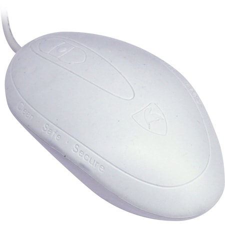 Sealshield Seal Shield Mouse - Optical - Cable - White - USB - 800 dpi - Scroll Button - 5 Button(s) SSWM3