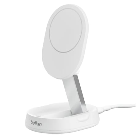 Belkin Boost Charge Pro Convertible Magnetic Wireless Charging Stand With Qi2 15w, White WIA008ttWH