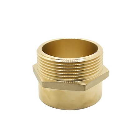 Firesafe 2-1/2" Female NH/NST X 1-1/2" Male NH/NST Brass HEX Fire Hose / Hydrant Adapter 8612033