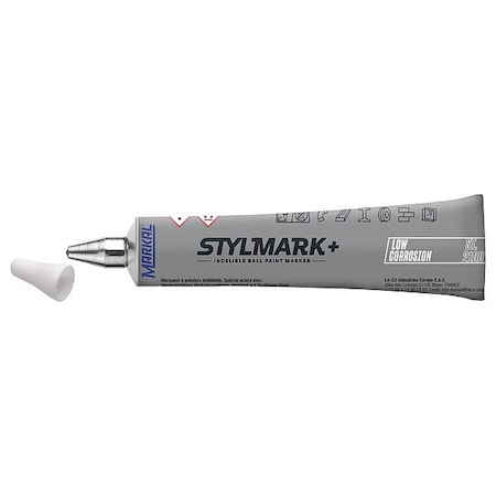 Markal Liquid Paint Marker, White, Metal 97160G