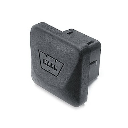 Warn Trailer Hitch Cover Fits 2 In Receiver; Square; Black; Rubber 37509