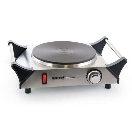 Better Chef Portable Stainless Steel Solid Element Single Electric Burner IM-303SB