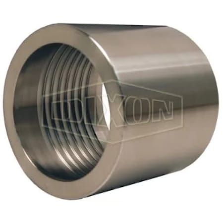 Dixon Sanitary Crimp Ferrule, 2-1/2 ID x 3-4/64 to 3-7/64 OD x 2-45/64 H in Nominal, Hose, 2-45/64 in L, D F40G-3125