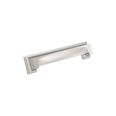 Amerock Appoint 5-1/16 in or 6-5/16 in 128mm or 160mm Center-to-Center Polished Nickel Cabinet Cup Pull BP36763PN