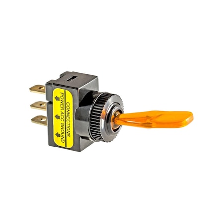 Auveco Illuminated Toggle Switch Amber 12236