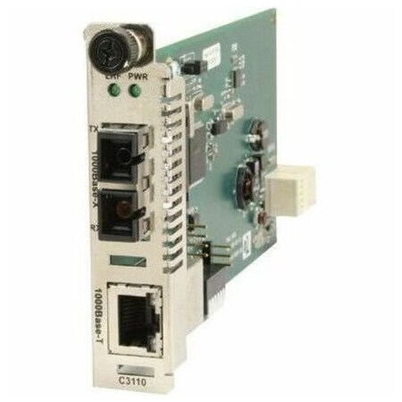 Transition Networks 1000BASE-T TO 1000BASE-SX, ION CARD, MM, LC, 2KM, VIA AN SFP MODULE C3110-1039