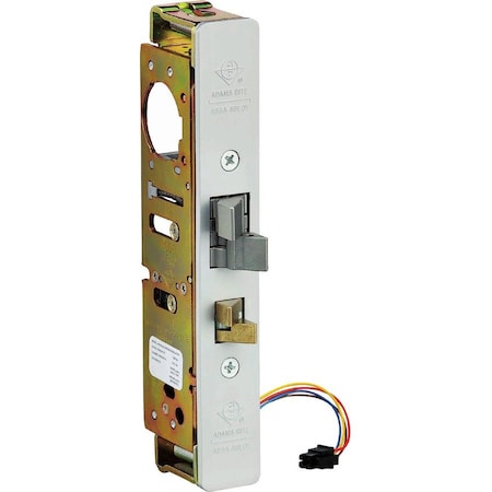 Adams Rite Elec Deadlatch, 1-1/8" BS, Radius Mortise Mount Stk, US28 4300-30-202-628