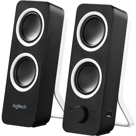 Logitech Logitech Multimedia Speakers Z200 with Stereo Sound for Multiple Devices (Midnight Black) - 1 Pack 980-000800