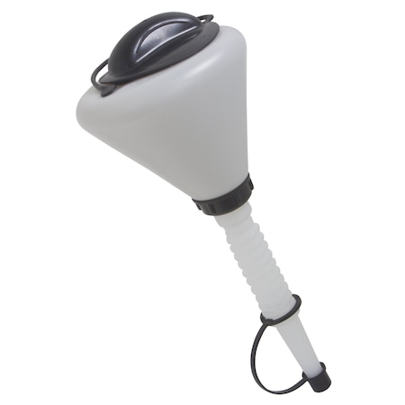 Lisle PLASTIC FUNNEL W/LID & SPOUT CAP 1.6 QT. LI19832
