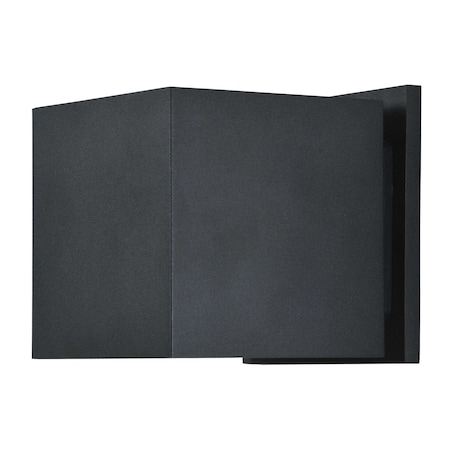 Access Lighting Square, BiDirectional Outdoor LED Wall Mount, Black Finish 20399LEDMG-BL