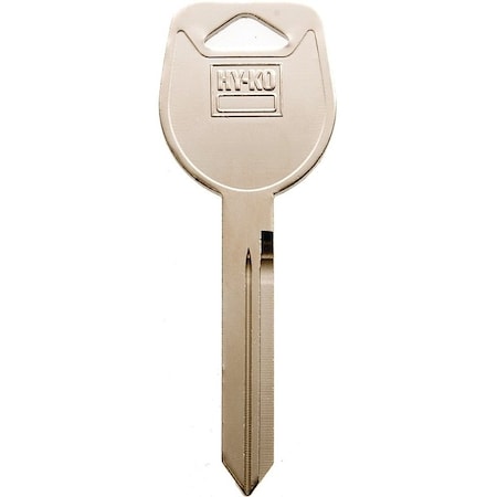 Hy-Ko Automotive Key Blank, Brass, Nickel, For Mitsubishi Vehicle Locks 11010MIT6