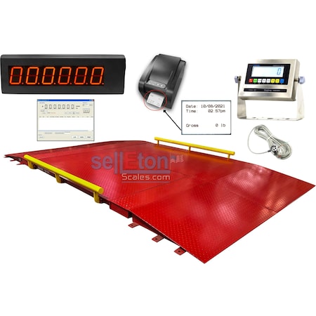 Selleton Scales Truck Axle Cargo Scale, 10 ft x 10 ft SL-934-10X10