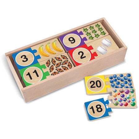Melissa & Doug Self-Correcting Wooden Number Puzzles 2542
