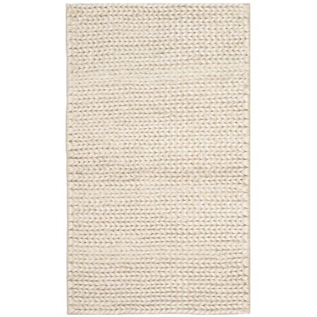 Safavieh Natural Fiber Hand Woven Small Rectangle Area RugIvory 3 x 5 ft. NF520A-3