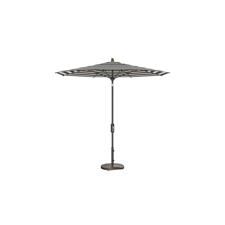 Treasure Garden 9 ft Patio Umbella, aluminum, fiberglass ribs, outdoor, Kinzie Coal Stripe UM840-00 6668 Kinzie Coal Stripe