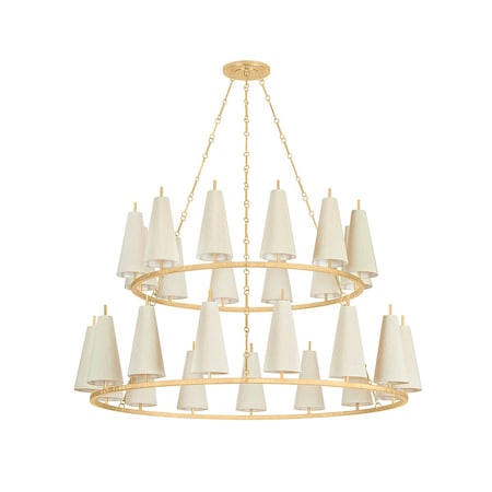 Corbett Lighting Tirana 54.75 in. Chandelier Vintage Gold Leaf 480-55-VGL