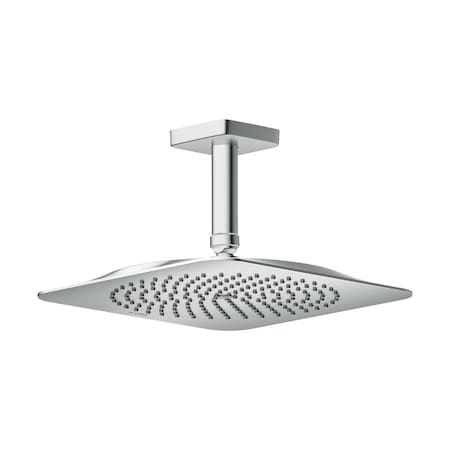 Axor Citterio C Showerhead 270 Square 1-Jet Ceiling Connection, 2.5 GPM in Chrome 28793001